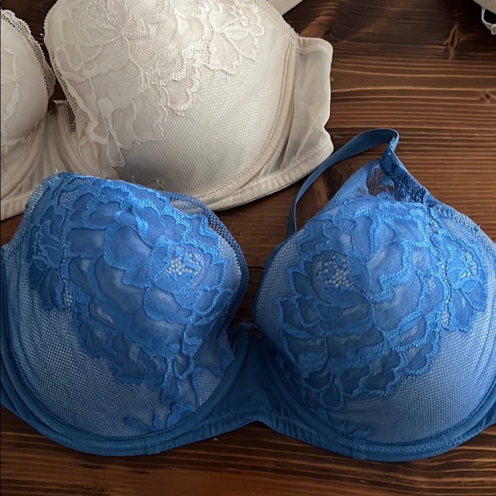Natori 32DDD 2 bras, 1 nude and 1 blue